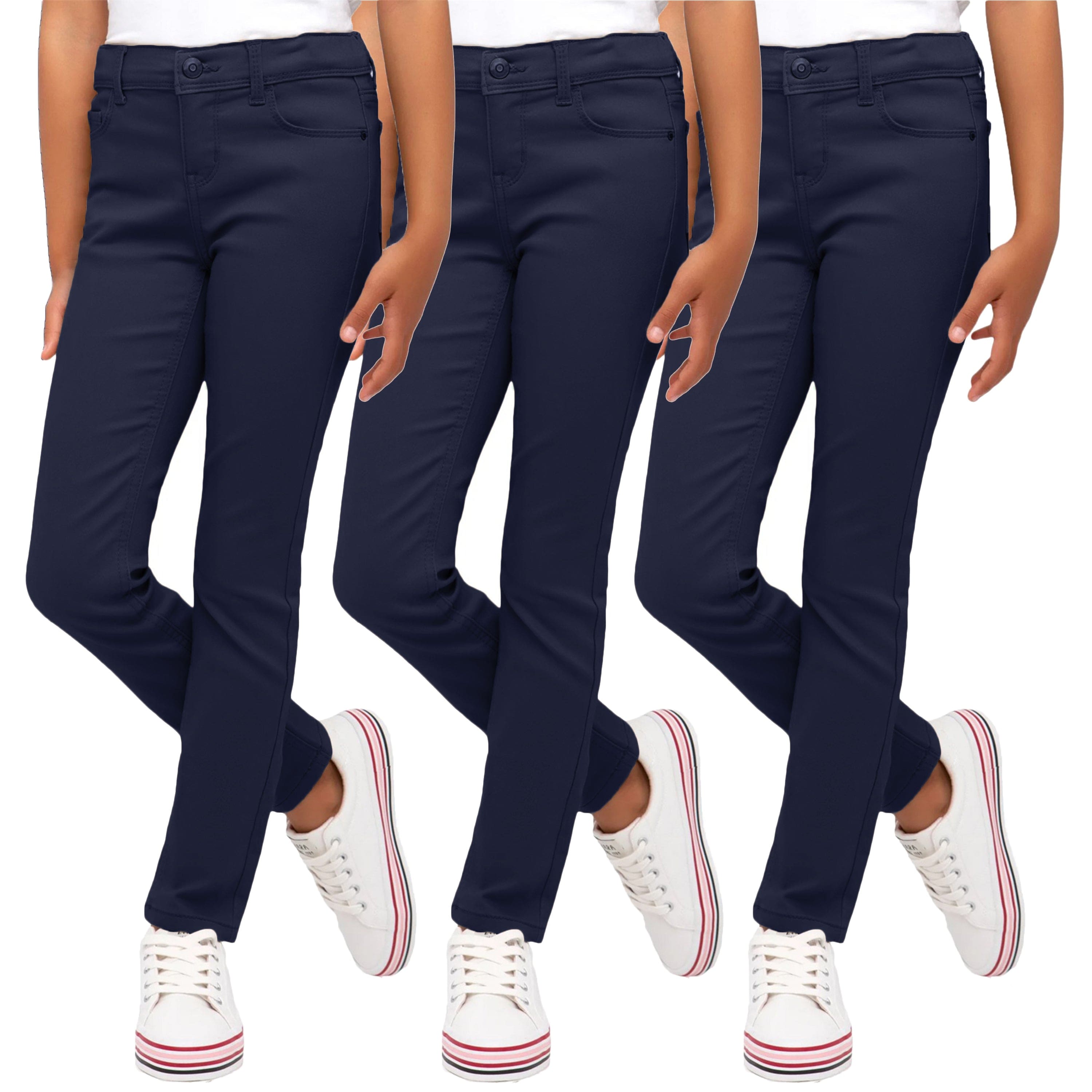 Stylish Girls Khaki School Uniform Pants - Size 8
